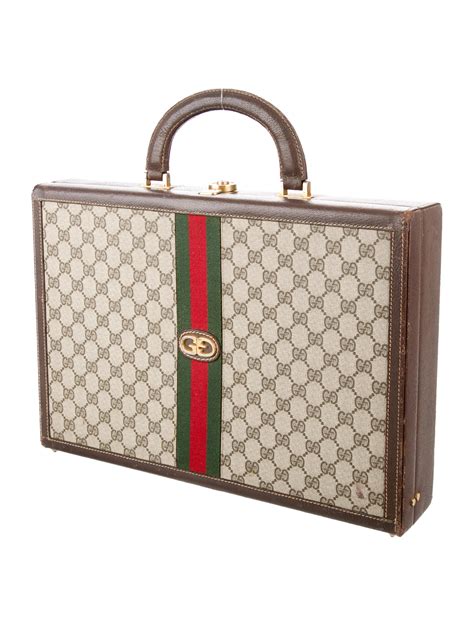 gucci breif case|vintage Gucci briefcase bag.